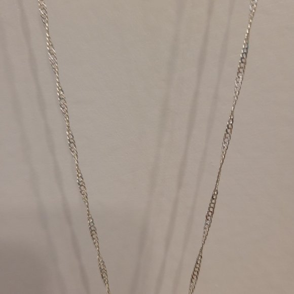 Handmade Necklace with silver plated twist chain - Picture 11 of 12